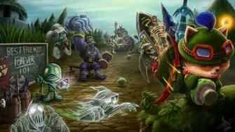 Dr Mundo Blitzcrank Alistar Teemo League Of Legends Game HD Wallpaper