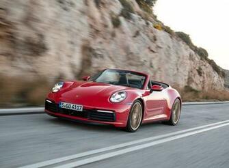 Porsche Carrera 4s Cabriolet Color India Red Front
