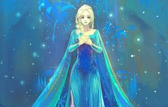 Frozen Elsa Girl Dress Art Wallpaper Photos Pictures