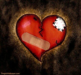 Broken Heart Background Wallpaper