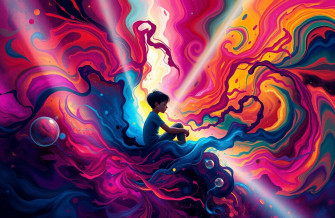 Abostrak Alone Boy Wallpaper
