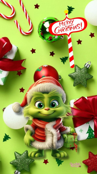 Merry Christmas Grinch Phone Wallpaper In
