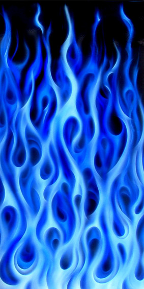 Hardart Cool Blue Flames By Wallpaper