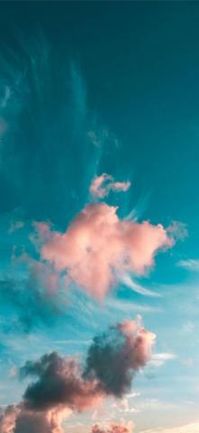 Blue Sunny Sky iPhone Wallpaper