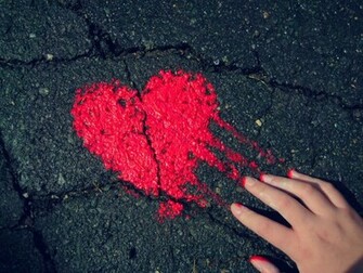 Heart Background Wallpaper Broken