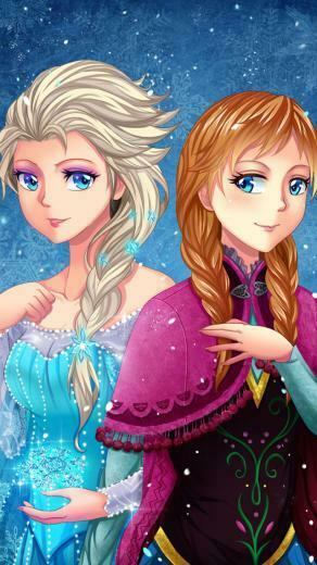 Frozen Elsa Heart iPhone Wallpaper