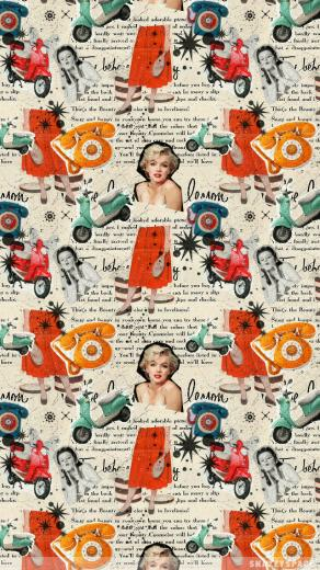 Installing This Vintage Scooter Girl iPhone Wallpaper Is Very Easy