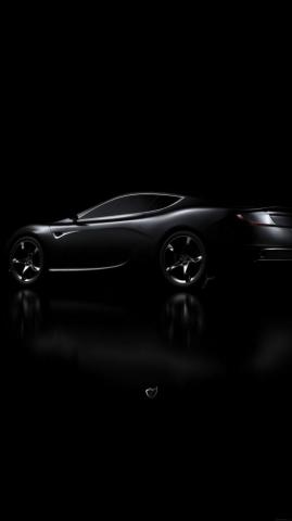 Aston Martin Black Car Dark iPhone Wallpaper
