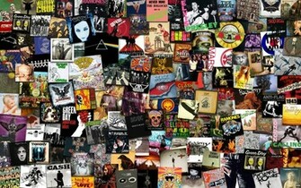 Music Collage Album Cover Wallpaper