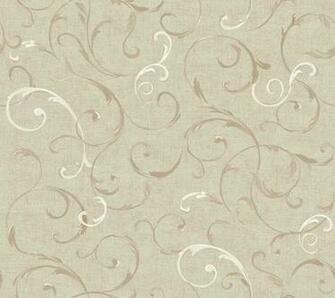 White Purple Gold Green Painterfly Floral Wallpaper Traditional