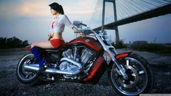 Davidson With Hot Girl Wallpaper Wide Screen 1080p 2k 4k