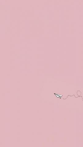 Paper Plane Wallpaper Simplistic Mood