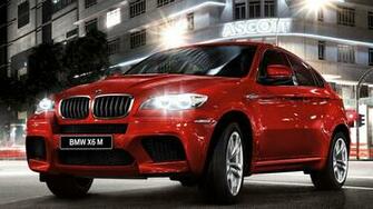 Wallpaper Bmw X6 Red Side Full HD