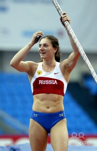 Yelena Isinbayeva Pole Vault Pc Android iPhone And iPad Wallpaper