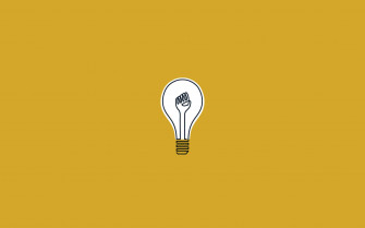 Light Bulb Neon Yellow Wallpaper