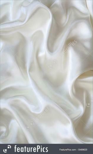 Texture Smooth Elegant White Silk As Wedding Background Stock