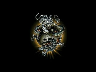 Dragon Yin Yang Wallpaper