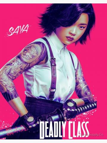 Deadly Class Saya Art Board Print By Onemisael
