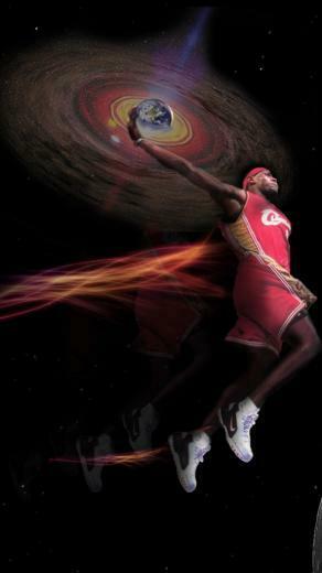 Lebron James Slam Dunk iPhone Plus And Wallpaper
