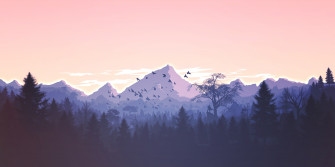 Mountains Minimal Landscape 4k Wallpaper HD Nature