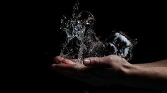 Water Abstract Wallpaper Black Background