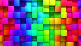 Cubic Rainbow HD Wallpaper For X HDwallpaper Net