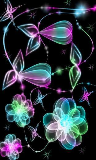 Pretty Blue Flowers Mobile Phone Wallpaper X HD
