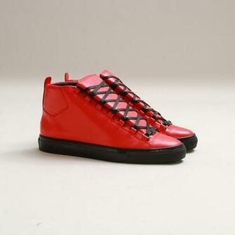 Todayshype Balenciaga Arena High Sneaker Rouge Coquelicot