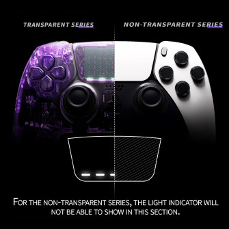 Extremerate White Left Right Front Housing Shell With Touchpad