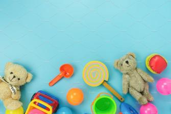 Top Toy Kids Background Simple