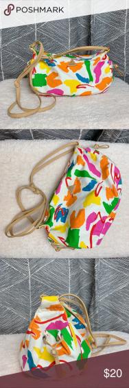 Liz Claiborne Colorful Splotched Crossbody Bag