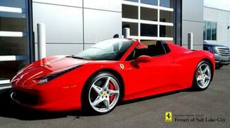 Red Ferrari Italia Street City Photo HD Wallpaper Densus