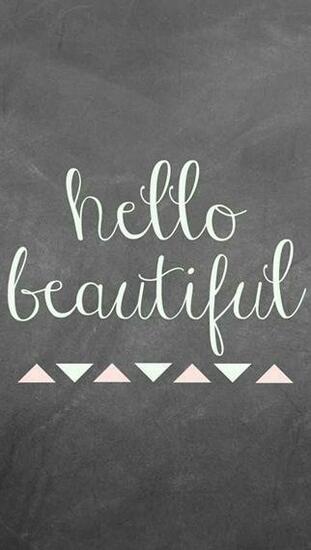 Hello Beautiful Background iPhone Bg Wallpaper