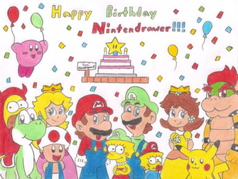 Happy BirtHDay Nintendrawer By Mariosimpson1