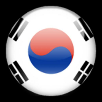 Crystal Glossy Graphic Flag Wallpaper Of South Korea