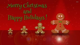 Gingerbread Men Wallpaper Holiday