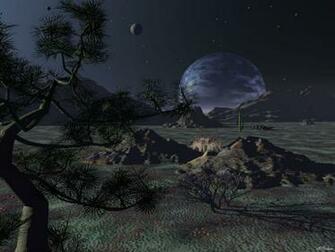 Wallpaper Cosmic Desert Planet