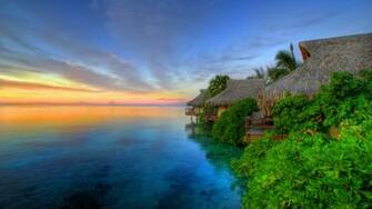 Island Sunset Wallpaper HD