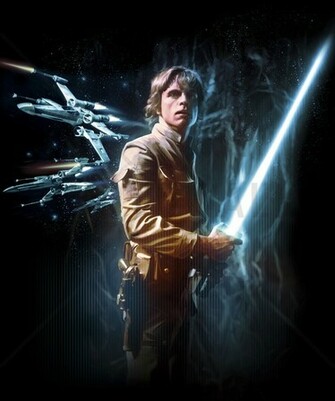 Star Wars Luke Skywalker Lightsaber Wall Mural Photo Wallpaper