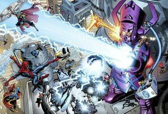 Galactus Vs Marvel S Heroes