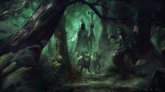 Fantasy Artork Witch Wizard Sorcerer Magic Evil