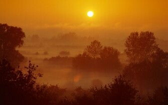 Misty Sunset HD Wallpaper Theme Bin Customization