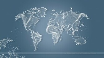 Wallpaper Water World Map Windows