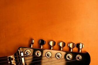 Guitar Head Pic With Orange Background HD Wallpaper X Jpg
