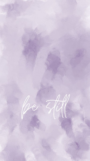 Be Still Christian Phone Wallpaper Lockscreens Purple