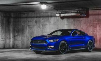 Ford Mustang Gt Blue Wallpaper