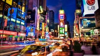 Broadway At Night HD Wallpaper Background Image