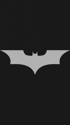 Minimalistic Batman Logo iPhone Wallpaper