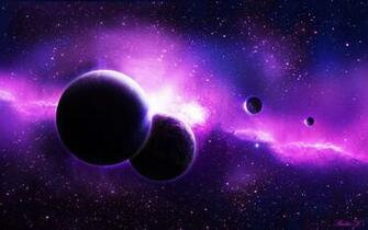 Planets Wallpaper Purple Background