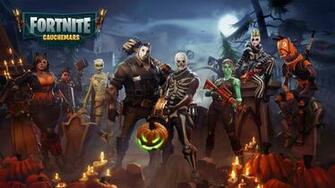 Fortnite Halloween Characters Wallpaper